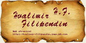 Hvalimir Filipendin vizit kartica